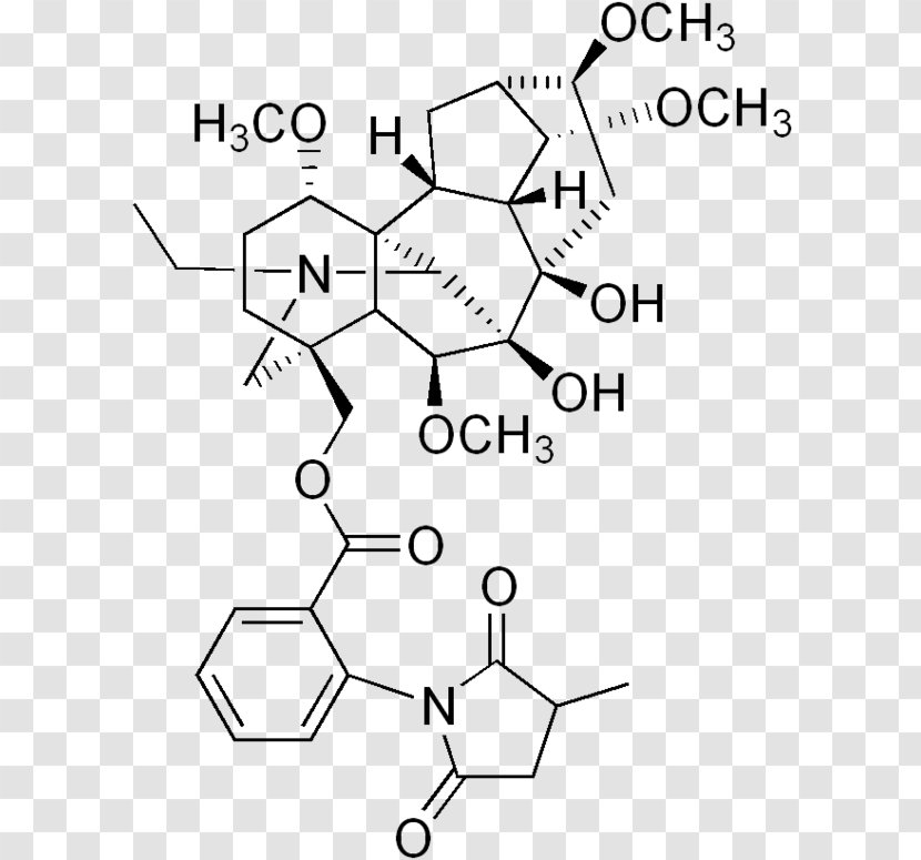 Methyllycaconitine Alkaloid Molecule Candle Larkspur Chemical Compound - Uncaria Transparent PNG