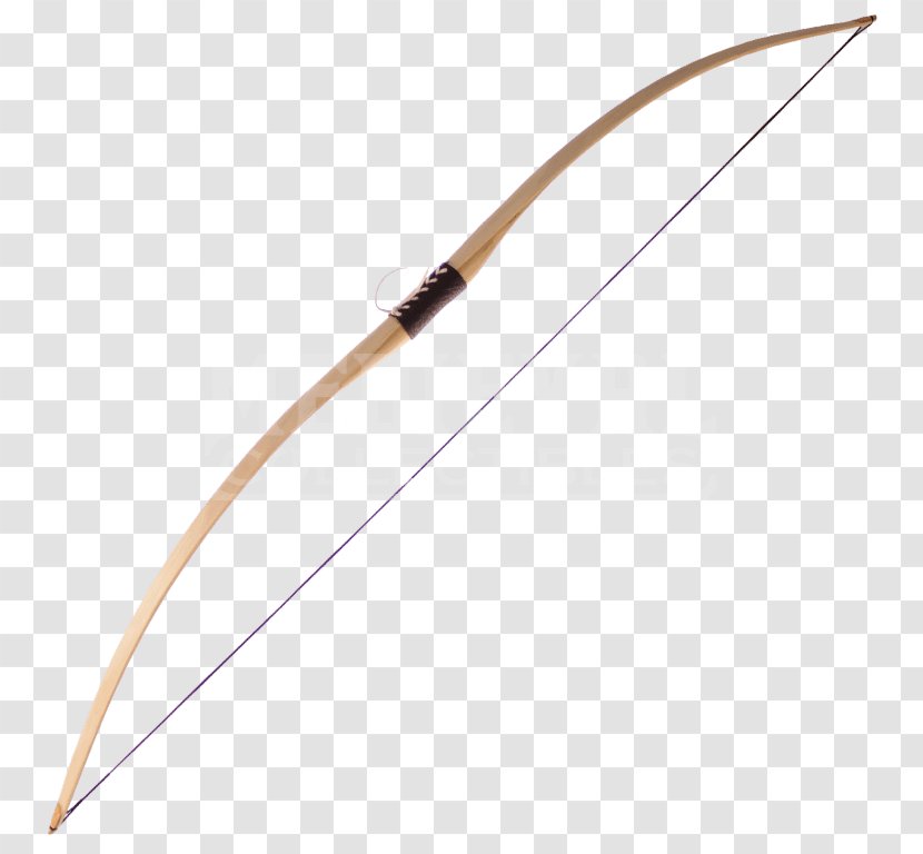Longbow Larp Bows Bow And Arrow Recurve - Ranged Weapon Transparent PNG