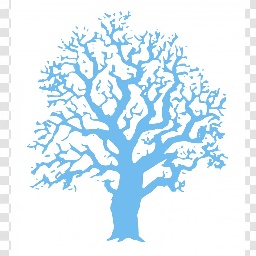Clip Art Tree Vector Graphics Drawing - Electric Blue - Familiy Transparent PNG