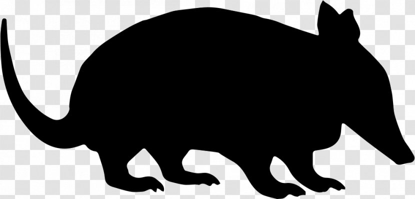 Anteater Armadillo Pit Bull Silhouette Bear - Dog Transparent PNG