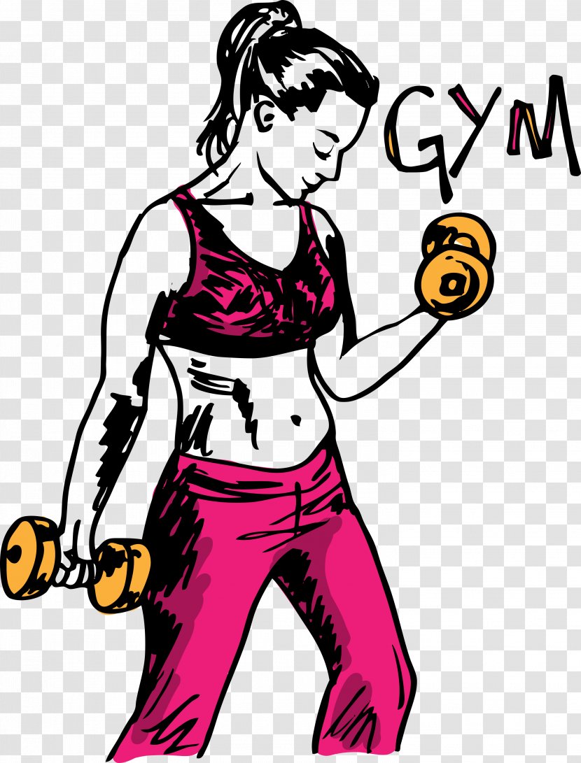 Weight Training Dumbbell Physical Fitness Clip Art - Frame Transparent PNG