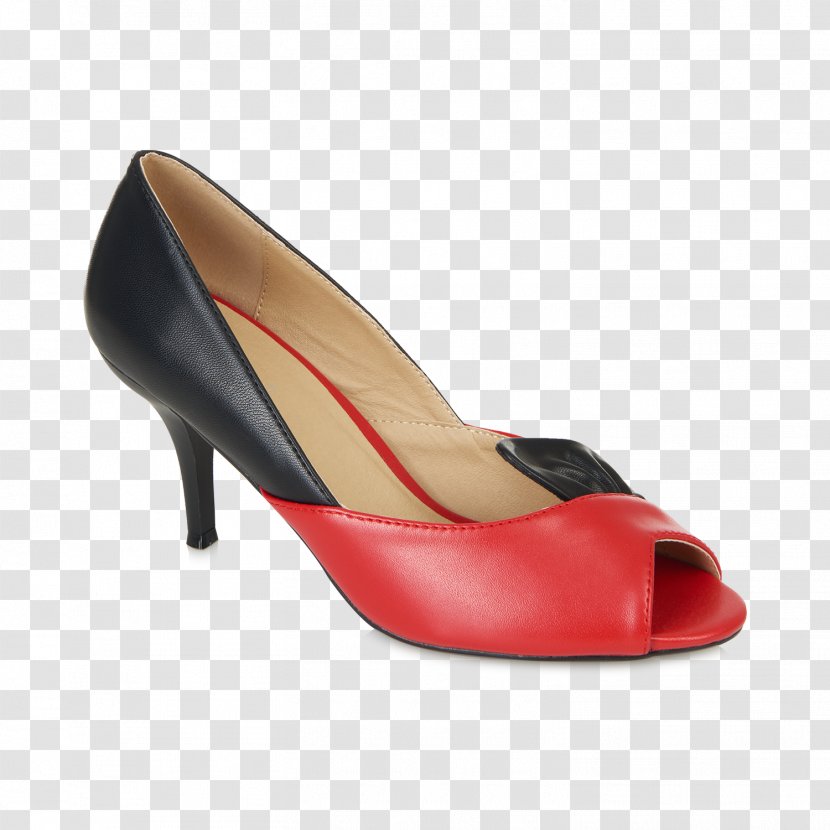 High-heeled Shoe Red Peep-toe Fashion - Orange Transparent PNG