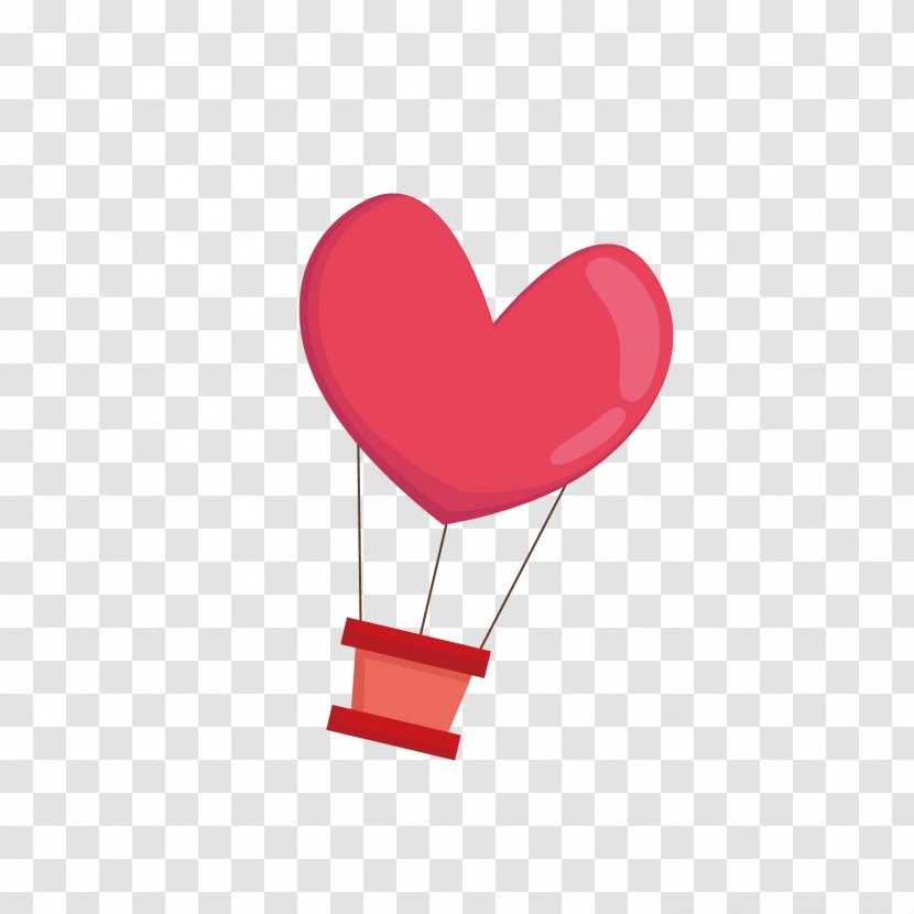 Gift Valentine's Day Love Balloon Graphics - Red - Heat Transparent PNG