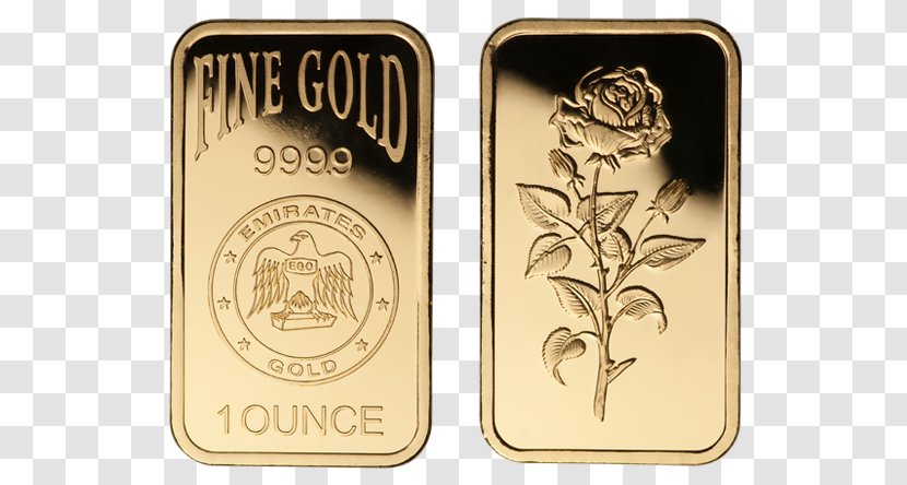 Gold Bar Bullion Emirates Silver - Troy Ounce Transparent PNG