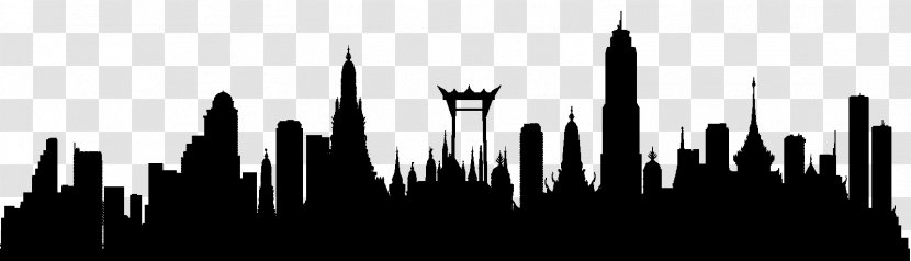 Bangkok Burj Khalifa Image Silhouette - Photography - Thailand Background Transparent PNG