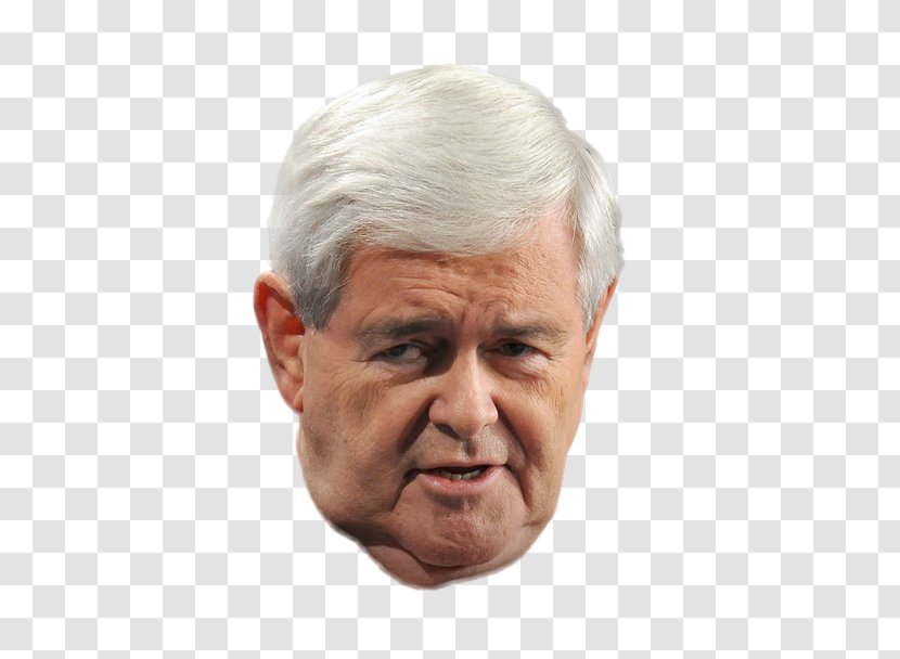Newt Gingrich Chin Cheek Forehead - Closeup - Nose Transparent PNG