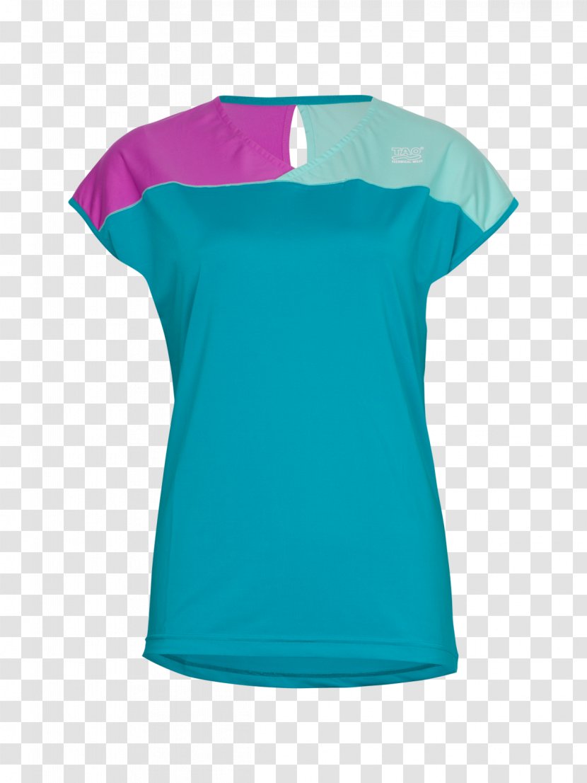 T-shirt Sleeve Shoulder Turquoise - Aqua Transparent PNG