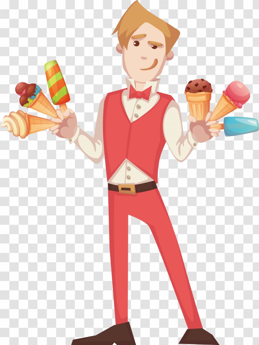 Ice Cream Illustration - Professional - Vector Transparent PNG