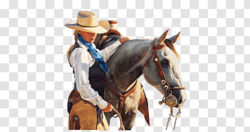 Cowboy Horse Western Pleasure Bridle Transparent PNG