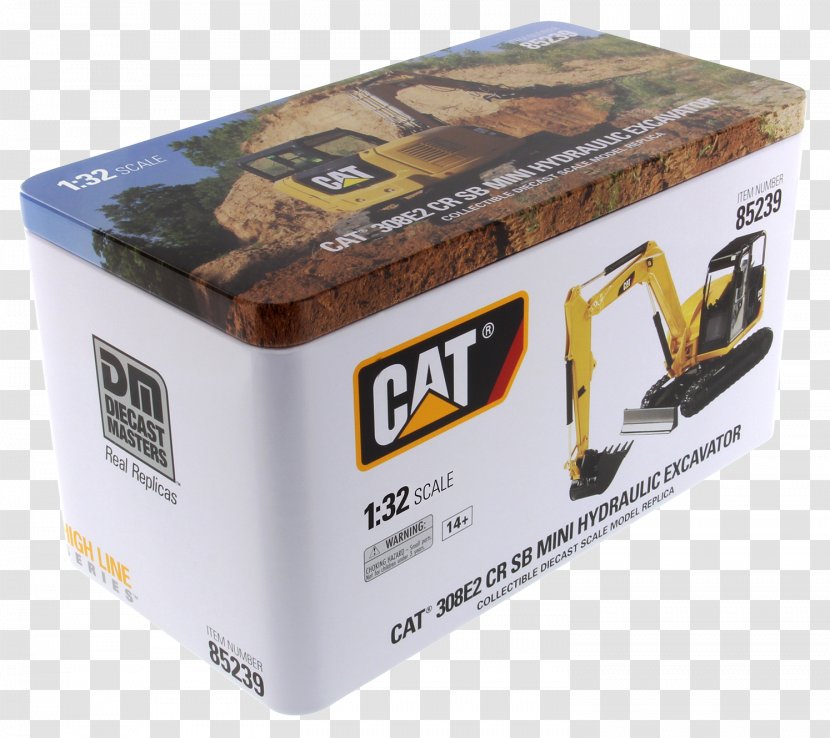 Caterpillar Inc. Die-cast Toy Excavator Backhoe Loader - Tracked Transparent PNG