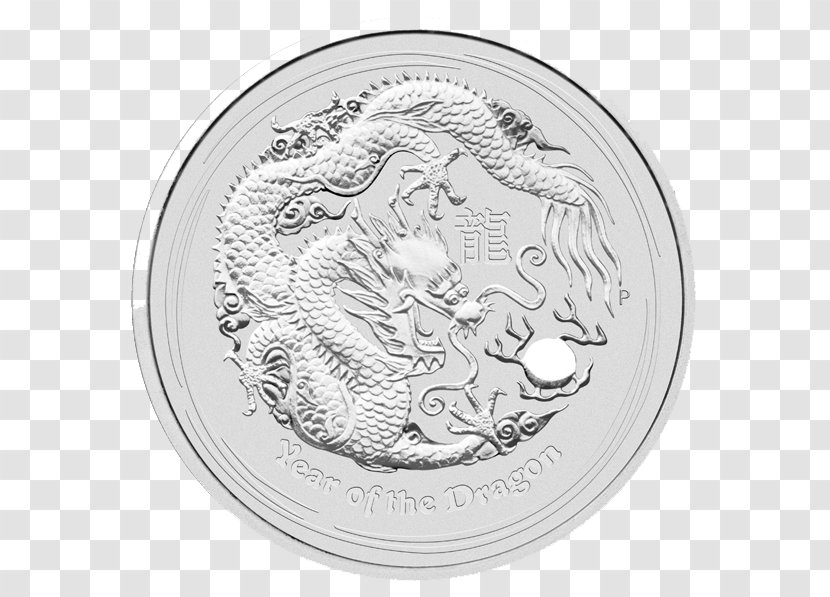 Perth Mint Silver Coin Dragon - Bar Transparent PNG