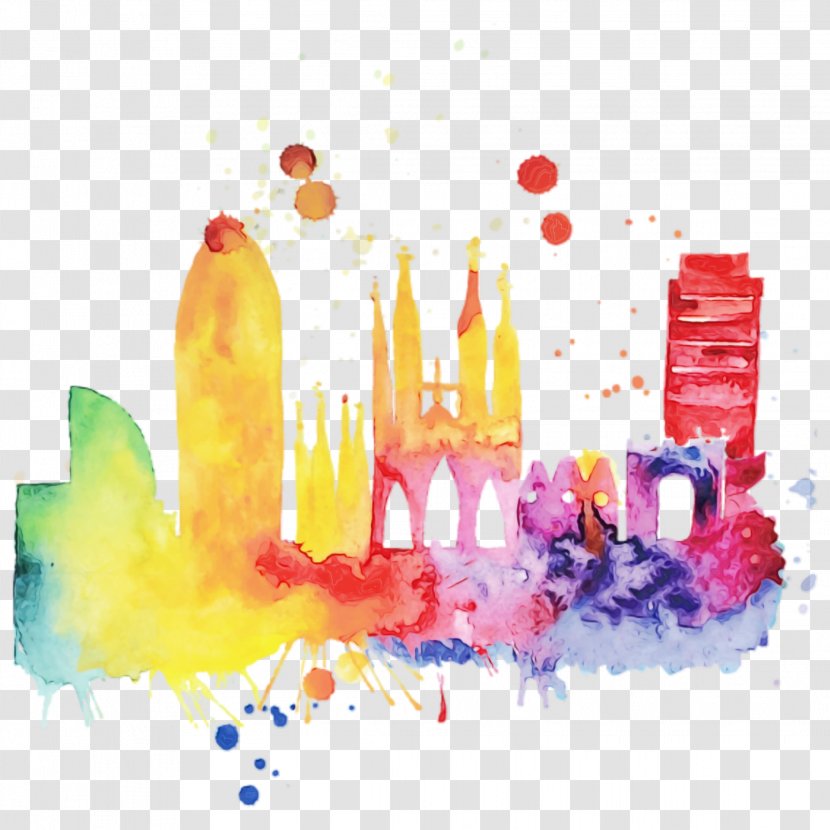 Skyline City - Paint Transparent PNG