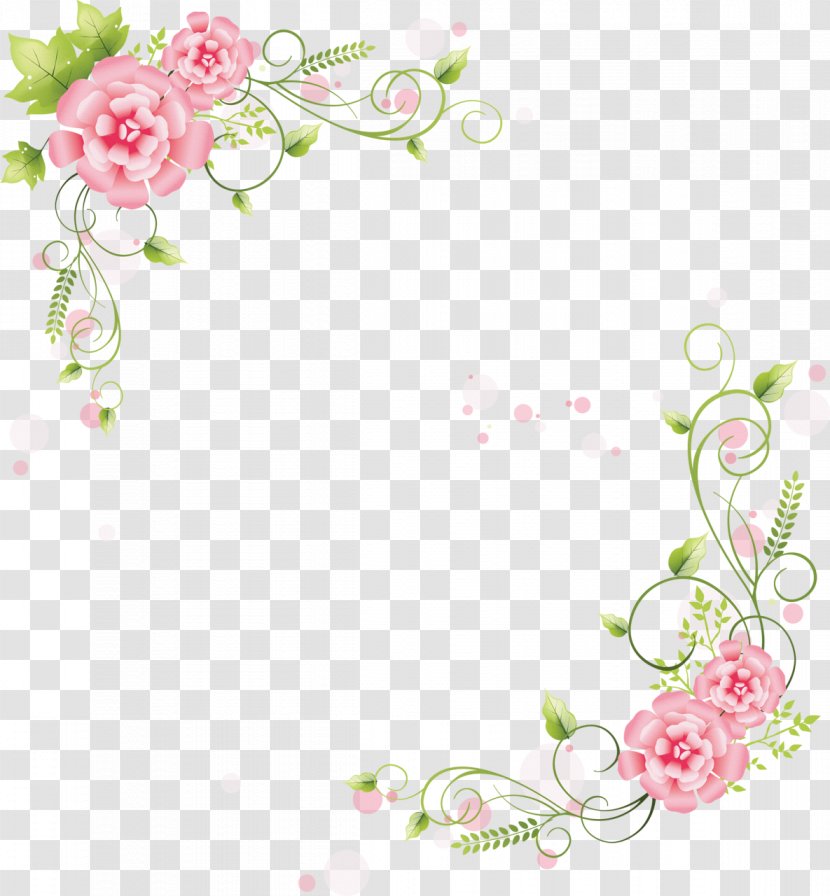 Borders And Frames Clip Art Floral Design Flower - Decorative - Ranunculus Transparent PNG