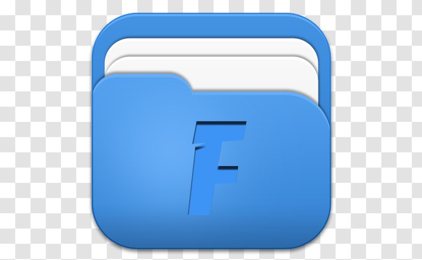 Android File Manager - Electric Blue Transparent PNG