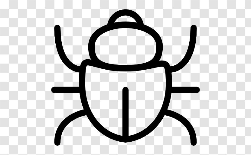 Software Bug - Black And White Transparent PNG