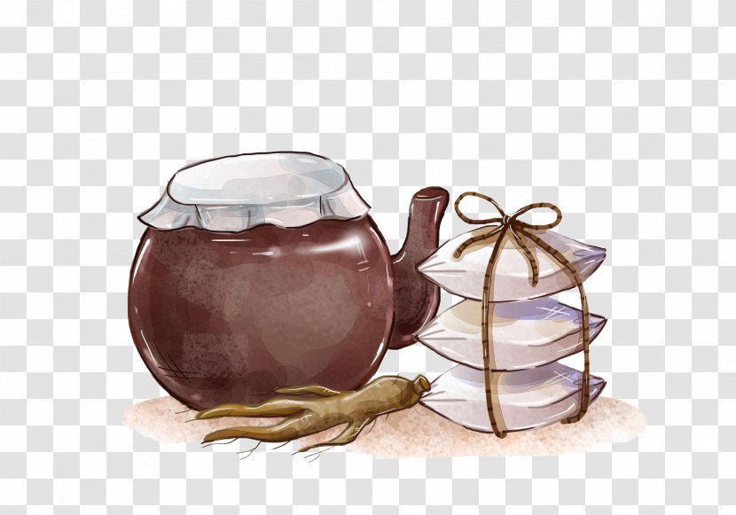 Asian Ginseng Jar Icon - Herb - Jars On The Edge Of Transparent PNG