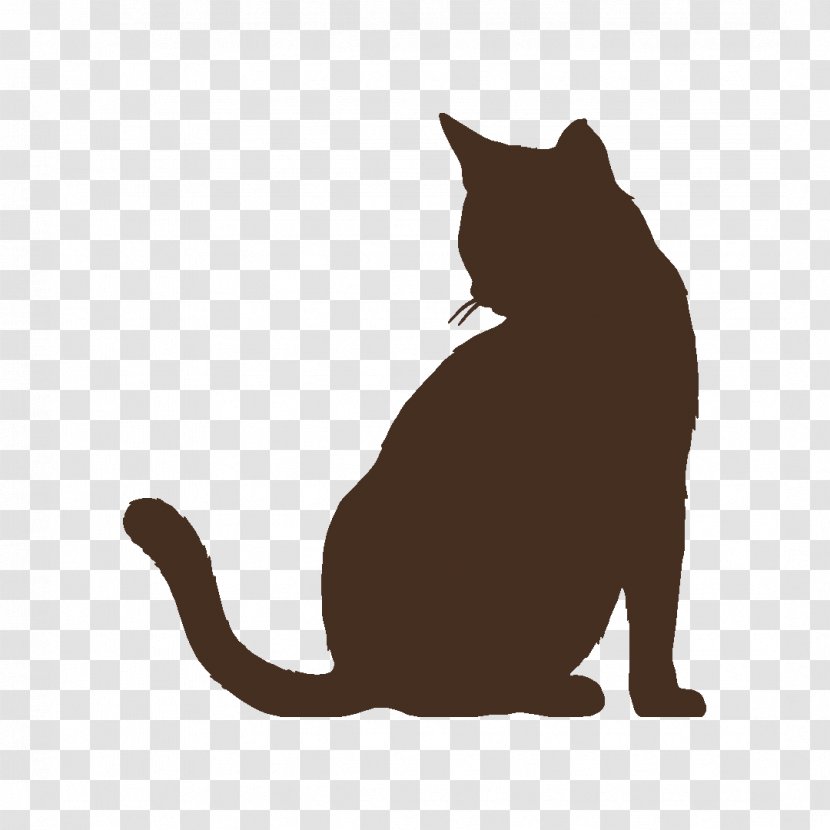 Black Cat Whiskers Domestic Short-haired Sticker - Paw Transparent PNG