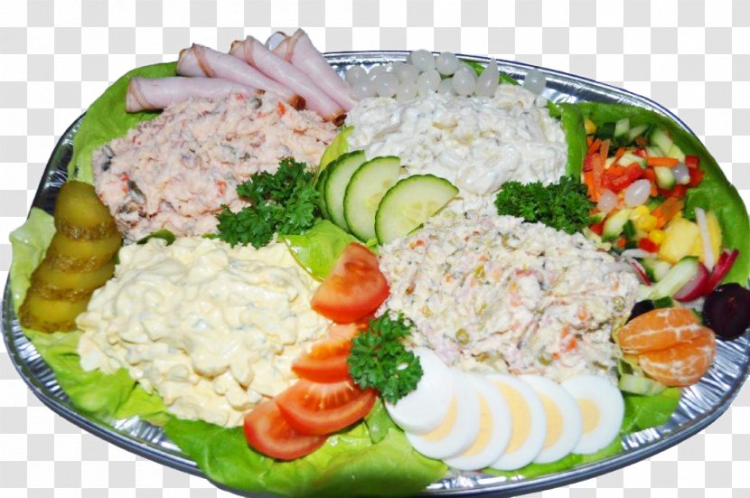Chicken Salad Lunch Vegetarian Cuisine Flour - Ham - Vegan Nutrition Transparent PNG