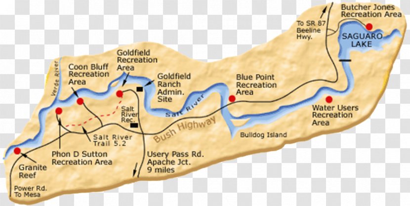 Salt River Tubing Verde Antelope Canyon Rafting Map Transparent Png