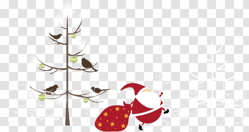 Lam Tsuen Wishing Trees Santa Claus Christmas Ornament - Branch - Cartoon Tree And Transparent PNG