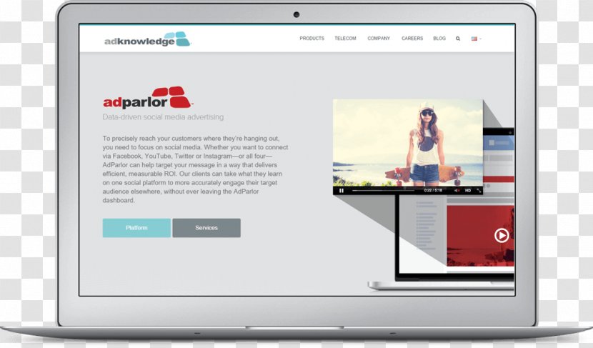Responsive Web Design AdParlor Adknowledge Chief Executive Computer Monitors - Display Advertising Transparent PNG