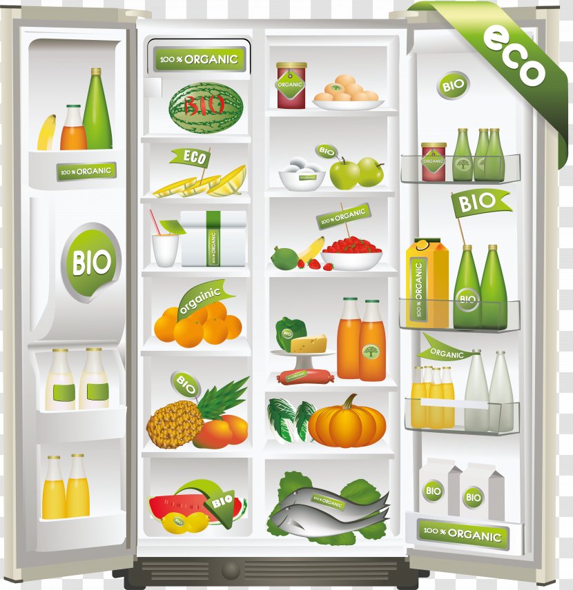 Refrigerator Home Appliance Clip Art - Shelving - Fridge Transparent PNG