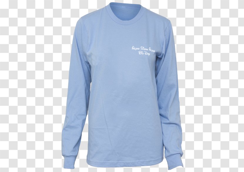 Long-sleeved T-shirt Blue Neckline - Sweatshirt - Happily Ever After Transparent PNG