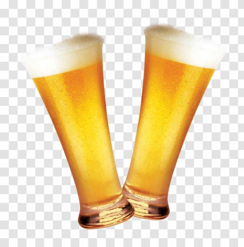 Red Wine Wheat Beer Glassware - Drink - Two Glasses Of Transparent PNG