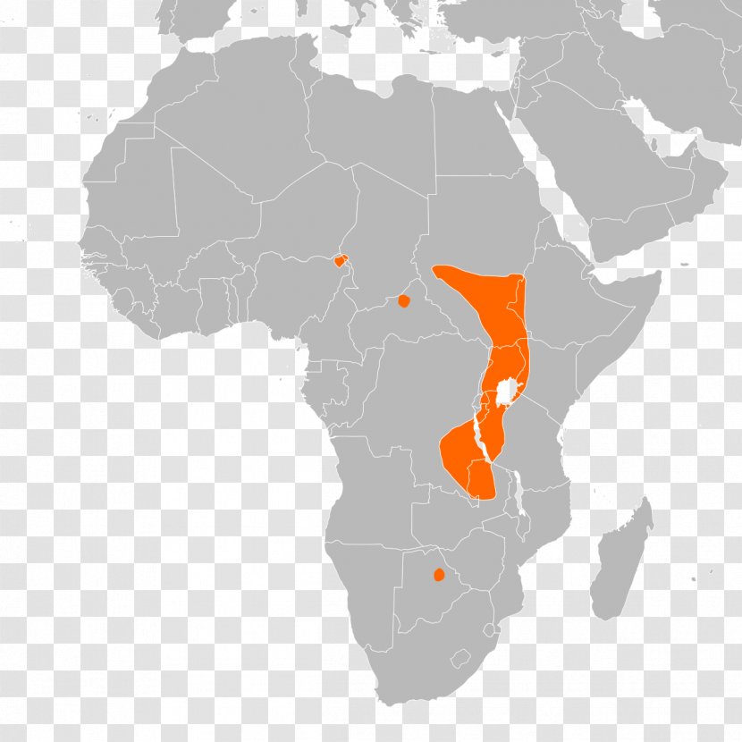 North Africa Central West East Equatorial - World Map Transparent PNG