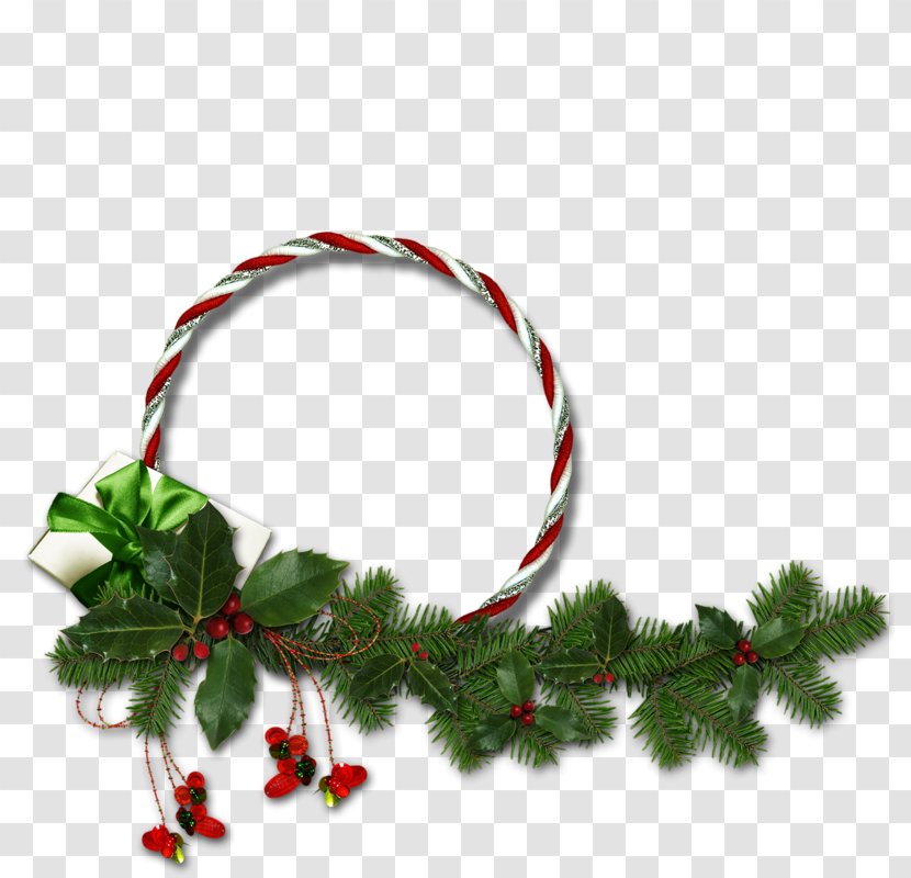 Christmas Ornament Branch Wreath Clip Art - Drawing - Pine Family Transparent PNG