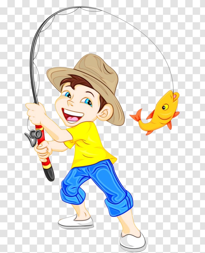 Watercolor Drawing - Fishing Rods - Surf Transparent PNG