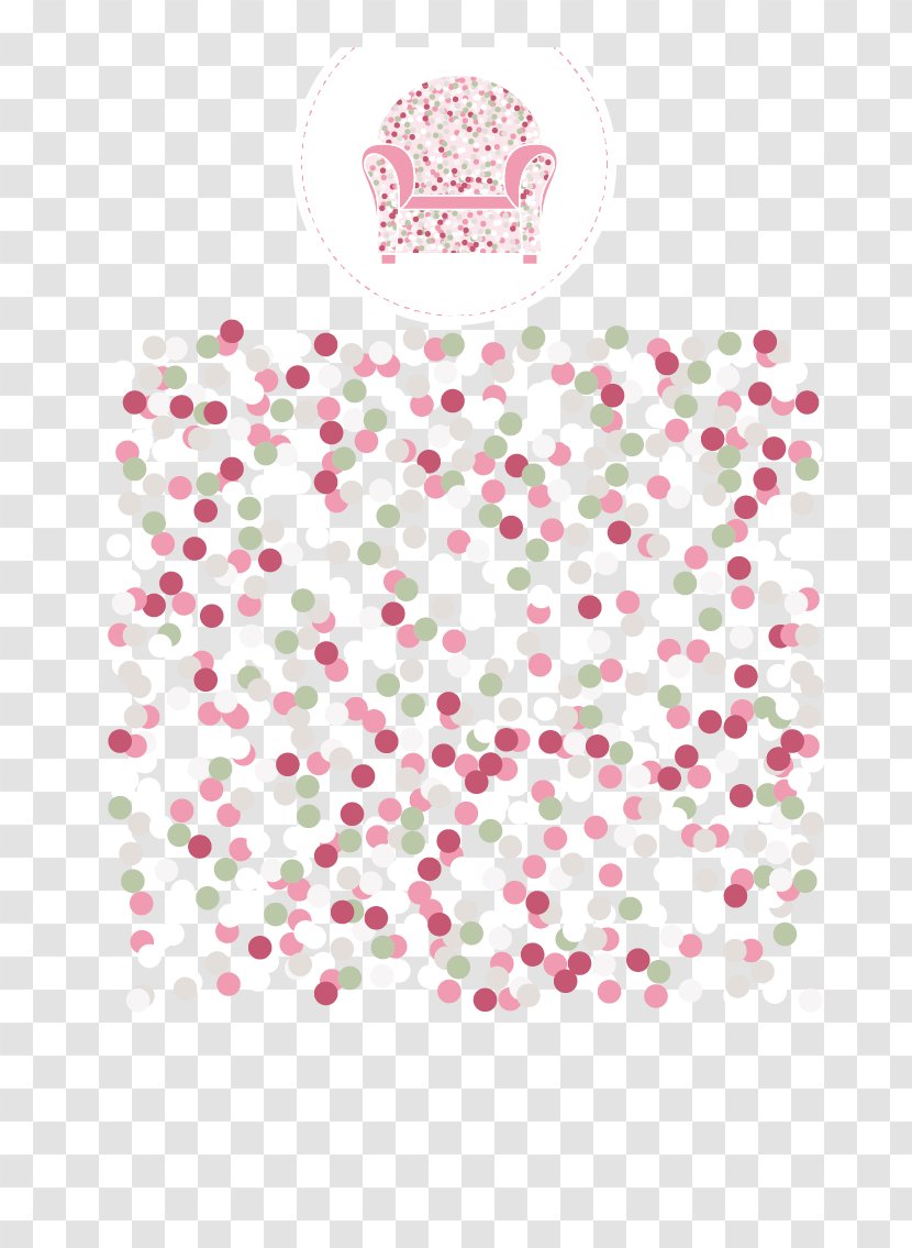 Circle Point - Pattern - Pink Shading Background Vector Material Transparent PNG
