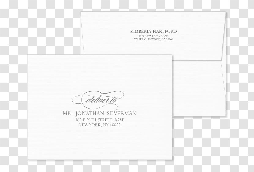 Paper Font - Invitation Envelope Transparent PNG
