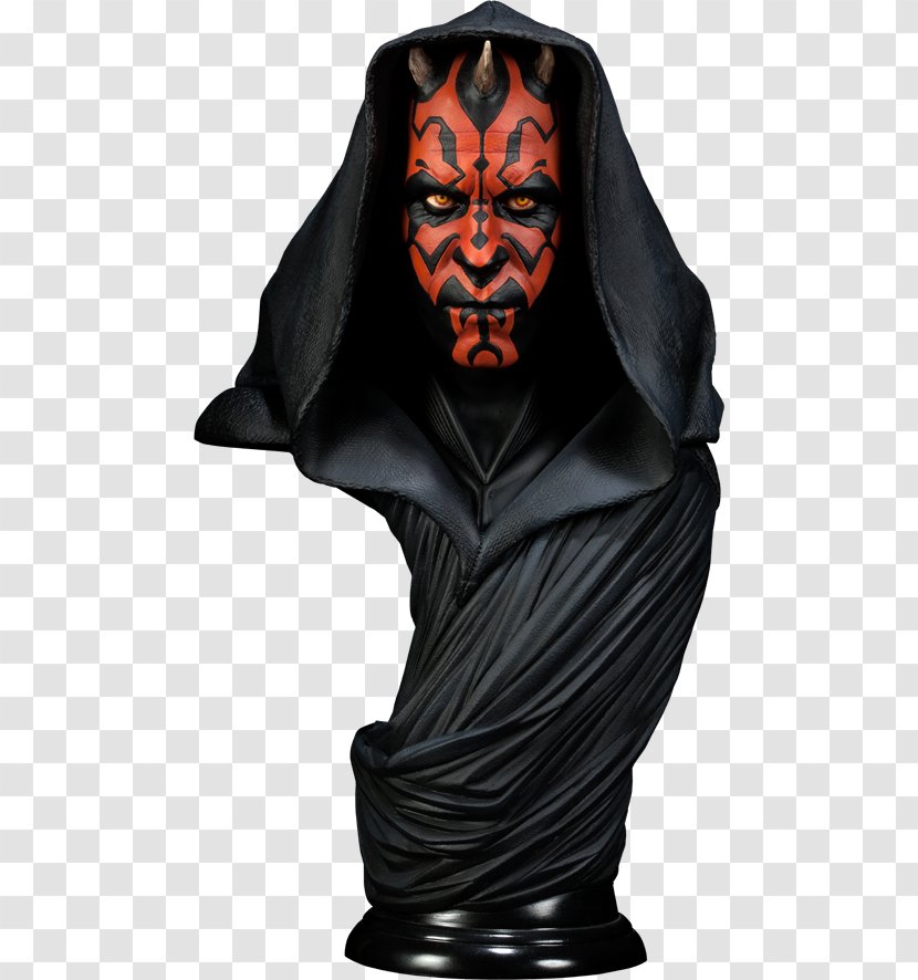 Darth Maul Star Wars Anakin Skywalker Bust Obi-Wan Kenobi - Fictional Character Transparent PNG