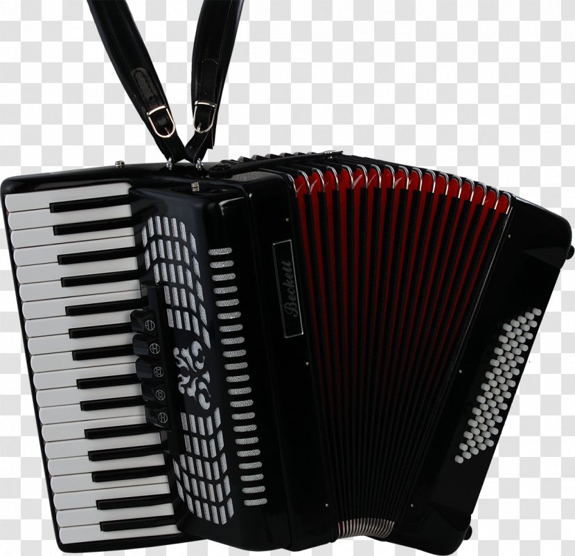 Piano Accordion Keyboard Harmonica - Watercolor Transparent PNG