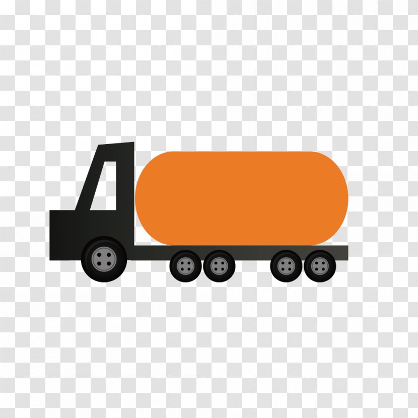 Car Tanker - Vehicle - Vector Cartoon Tank Transparent PNG