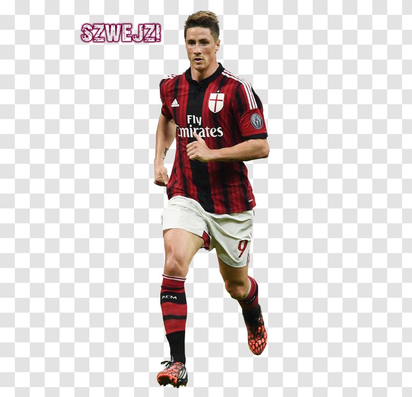 Fernando Torres A.C. Milan Jersey Atlético Madrid Soccer Player - Shoe - FERNANDO Transparent PNG