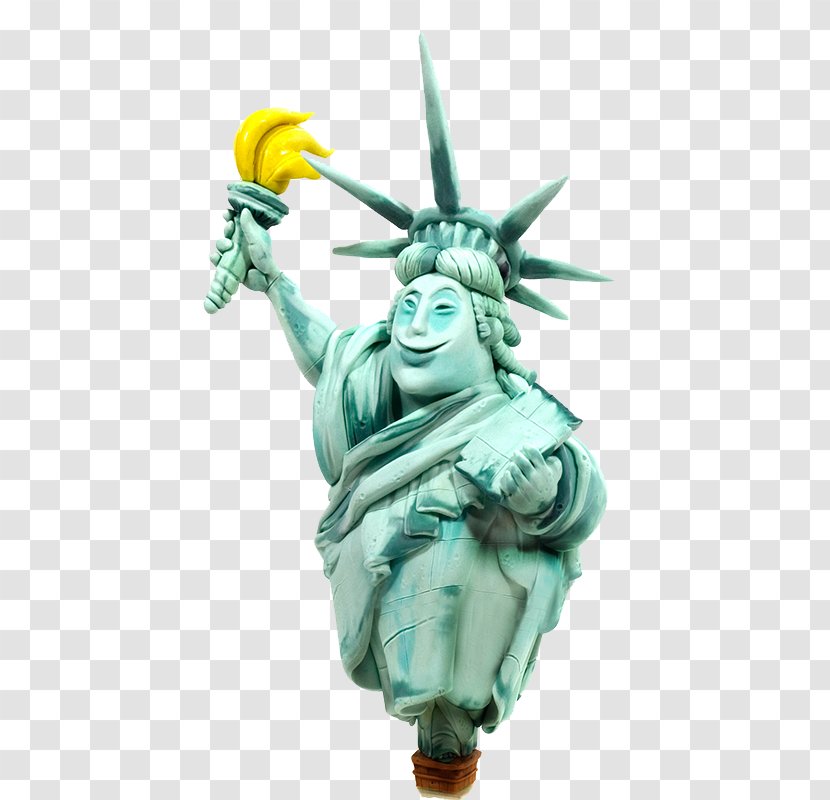 Comics Cartoon Illustration - Goddess - Banana Statue Of Liberty Transparent PNG