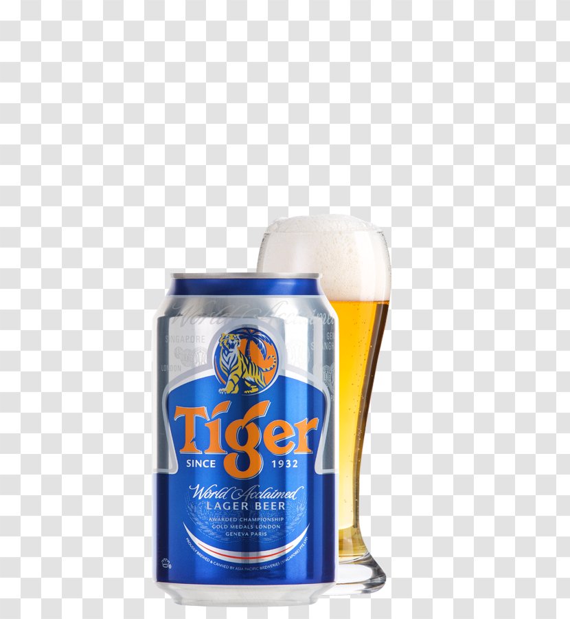 Lager Wheat Beer Happoshu Singapore - Tiger Transparent PNG