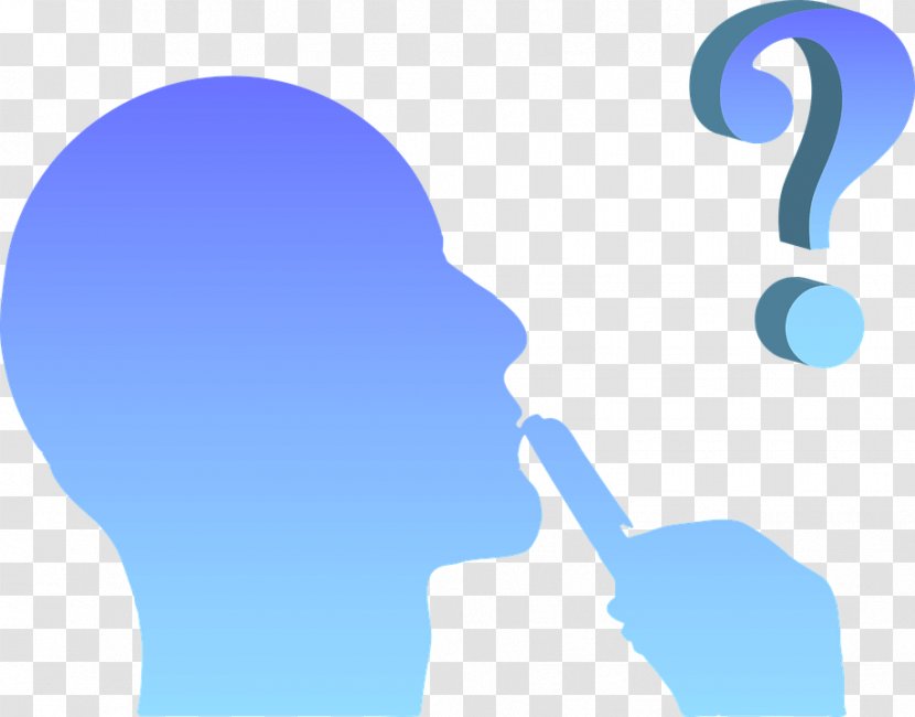 Thought Clip Art - Blue - Six Thinking Hats Transparent PNG