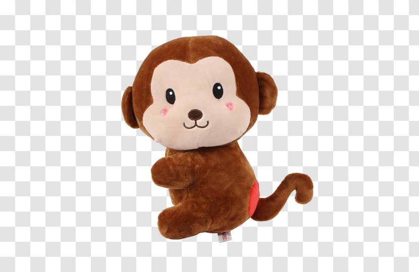 Stuffed Animals & Cuddly Toys Monkey Doll Plush - Silhouette Transparent PNG