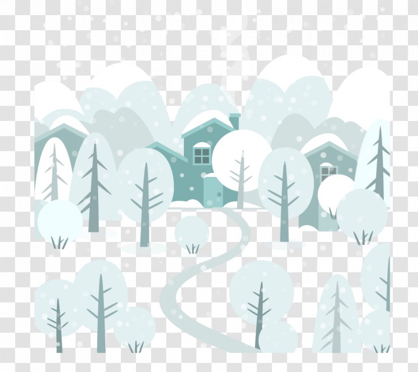 Daxue Winter Xiaohan Euclidean Vector - Snow - Forest Transparent PNG