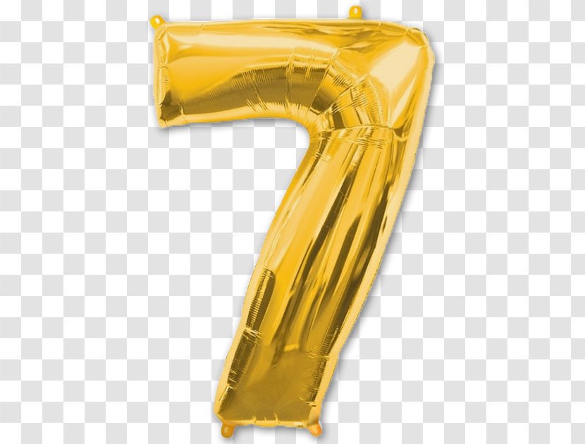 Toy Balloon Number Gold Helium Transparent PNG