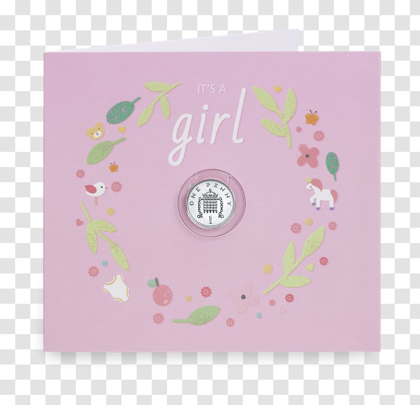 Royal Mint Gift Card Coin Greeting & Note Cards - Penny Transparent PNG
