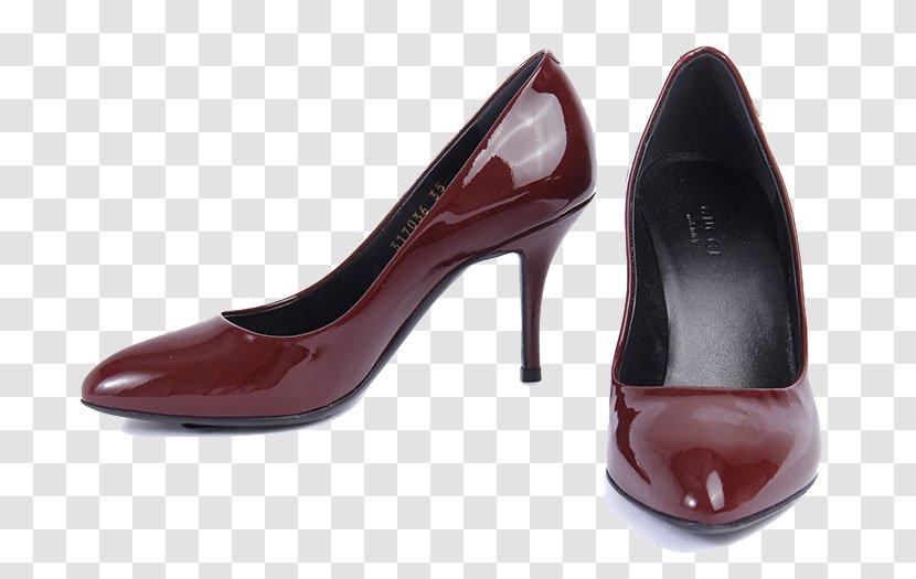 Red Wine Gucci High-heeled Footwear Shoe Gratis - Basic Pump - Bright Skin High Heels Transparent PNG