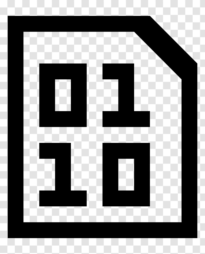 Binary File Code Number Symbol - Area Transparent PNG