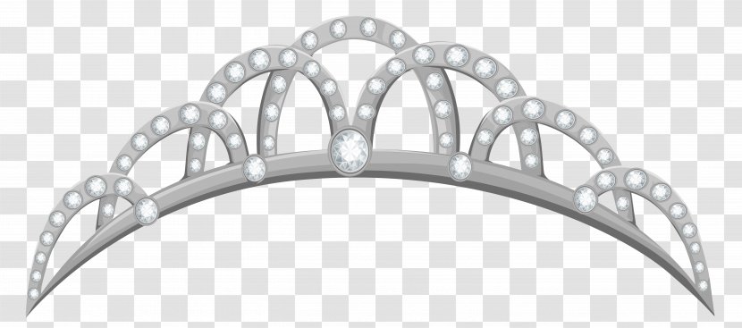 Crown Tiara Clip Art - Diadem - Silver Clipart Image Transparent PNG
