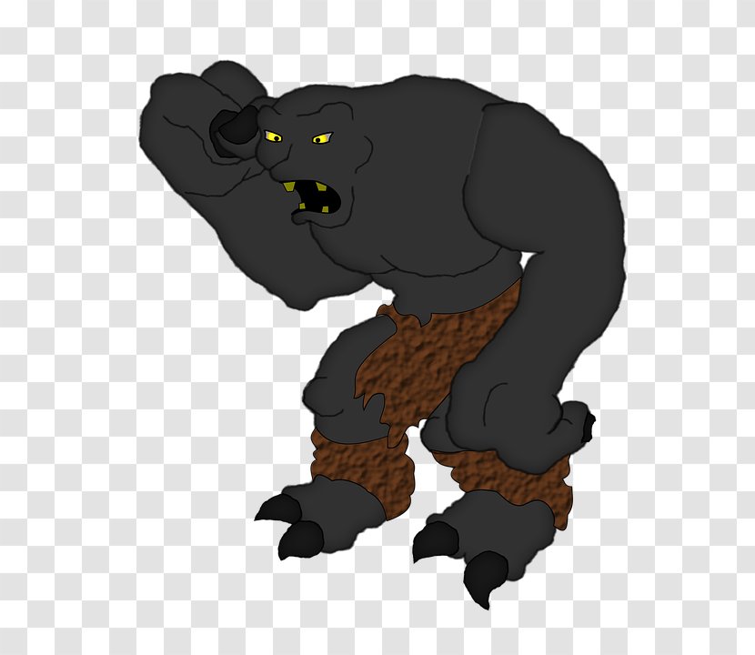 Goblin Gorilla Troll Monster Clip Art Transparent PNG