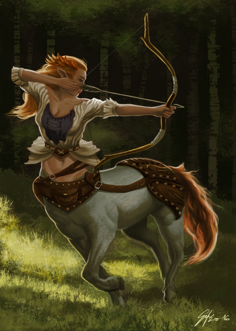 Huang Rong Centaurides Legendary Creature Female - Cartoon - Centaur Transparent PNG