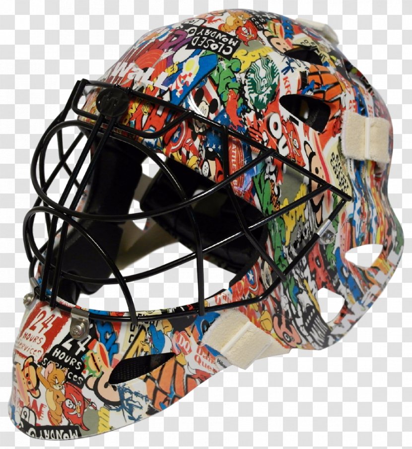 Lacrosse Helmet American Football Helmets Bicycle Floorball TKKF Jadberg Pionier Tychy - Goalkeeper Transparent PNG